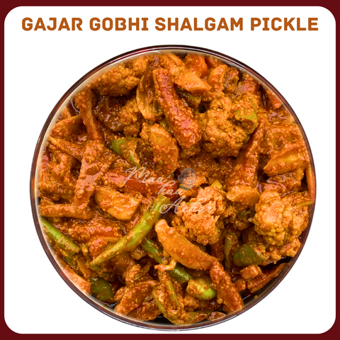 Home Made Gobi Gajar Shalgam Pickle (Spicy)