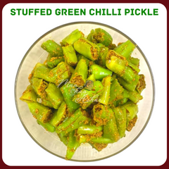 Home Made Stuffed Green Chilli Pickle